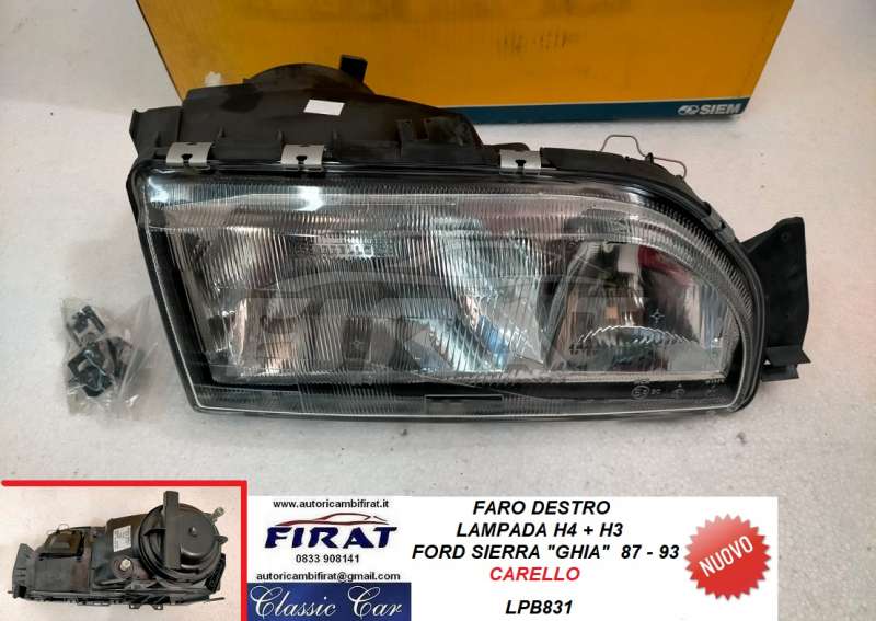 FARO FORD SIERRA 87 - 93 DX CARELLO